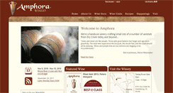 Desktop Screenshot of amphorawines.com