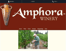 Tablet Screenshot of amphorawines.com