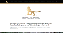 Desktop Screenshot of amphorawines.com.au