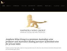 Tablet Screenshot of amphorawines.com.au